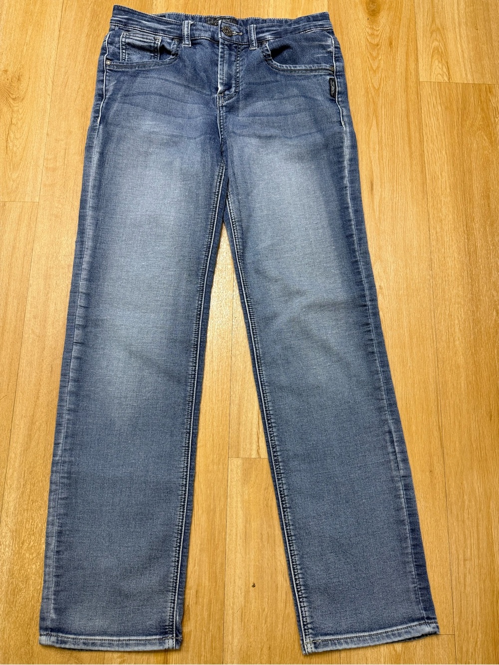 🔥2 for $10🔥Silver Benny Youth Straight-Leg Jeans in Faded Blue Wash